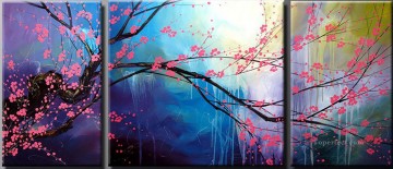  panel painting - agp101 cherry blossom panel group